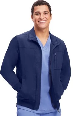 Men's Jonathan Bomber Solid Scrub Jacket