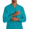 Men's Michael Zip Front Solid Scrub Jacket -Medical Nurse Clothing Shop 1 hh 5590 650