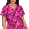 Clearance Lite Women's Eve Blurry Hearts Print Scrub Top 1 Clearance Lite Women's Eve Blurry Hearts Print Scrub Top -Medical Nurse Clothing Shop 1 ko 1007pr printclearanceblh 650