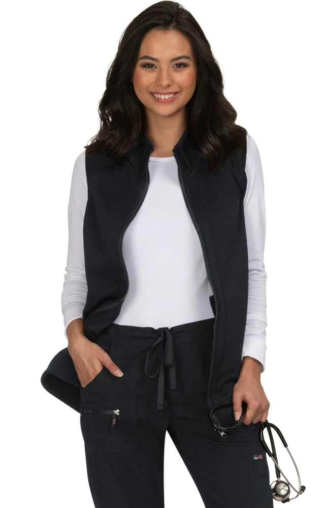 Clearance Women's Fearless Solid Scrub Vest 3 Clearance Women's Fearless Solid Scrub Vest