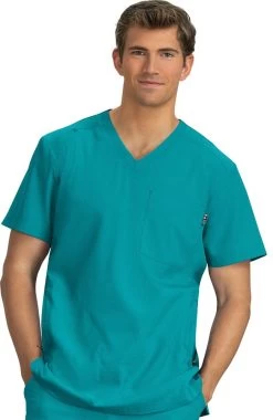 Clearance Men's Force V-Neck Solid Scrub Top