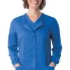 Women's Snap Front Warm Up Solid Scrub Jacket -Medical Nurse Clothing Shop 1 ln 3038 650