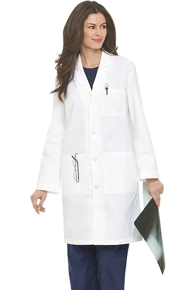 Unisex 3-Pocket Plain Back 39" Lab Coat 3 Unisex 3-Pocket Plain Back 39" Lab Coat