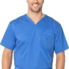 Clearance Stretch Men's By V-Neck Solid Scrub Top 1 Clearance Stretch Men's By V-Neck Solid Scrub Top -Medical Nurse Clothing Shop 1 ln 4098 clearance 650
