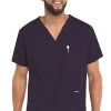 Clearance Men's 5-Pocket Solid Scrub Top -Medical Nurse Clothing Shop 1 ln 7489 clearancetnp 650