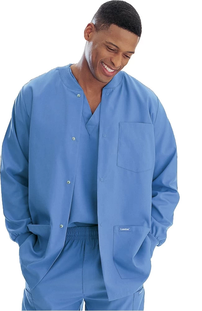 Men's Warm-Up Solid Scrub Jacket 3 Men's Warm-Up Solid Scrub Jacket