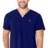 Men's Tuckable Solid Scrub Top 2 Men's Tuckable Solid Scrub Top -Medical Nurse Clothing Shop 1 ln 9154 650