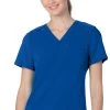 Women's Tailored V-Neck Solid Scrub Top 2 Women's Tailored V-Neck Solid Scrub Top -Medical Nurse Clothing Shop 1 ln 9744fs bgs 650