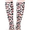 Unisex 15-20 MmHg Lightweight Leopard Print Compression Socks -Medical Nurse Clothing Shop 1 lr 19cn lpd 650