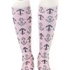 Unisex 15-20 MmHg Lightweight Anchor Print Compression Socks 2 Unisex 15-20 MmHg Lightweight Anchor Print Compression Socks -Medical Nurse Clothing Shop 1 lr 23cn acr 650
