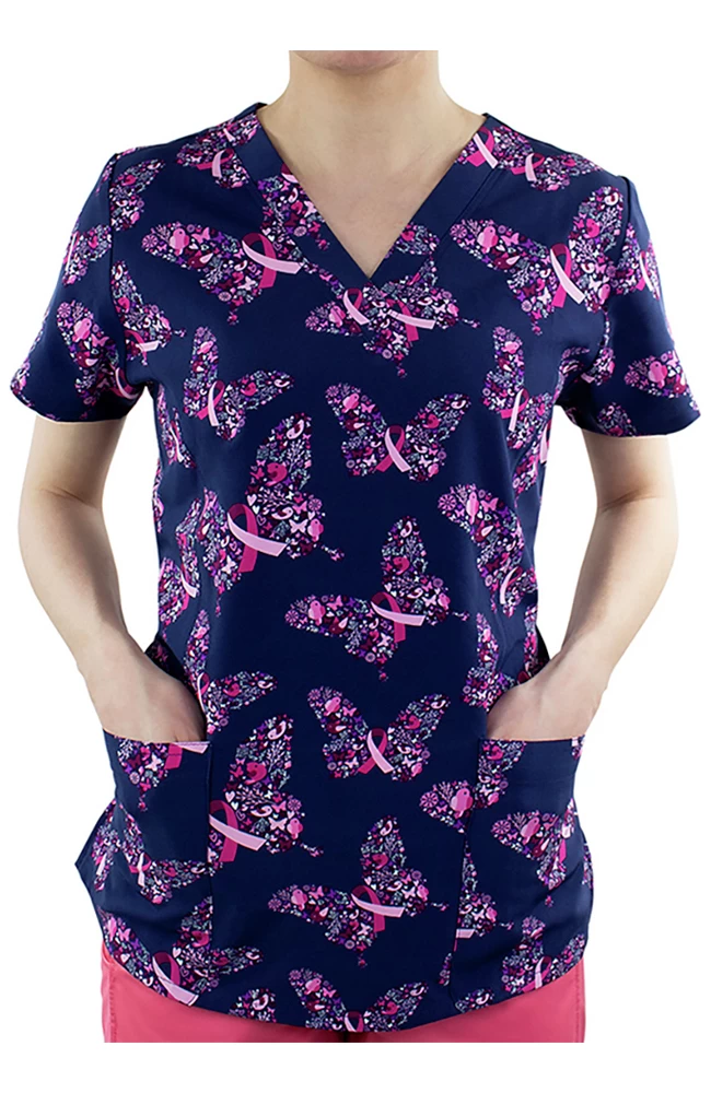 Clearance Women's Graceful Strength Print Scrub Top 3 Clearance Women's Graceful Strength Print Scrub Top