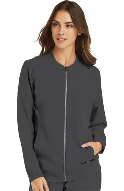 Clearance Women's Warm Up Zip Scrub Jacket