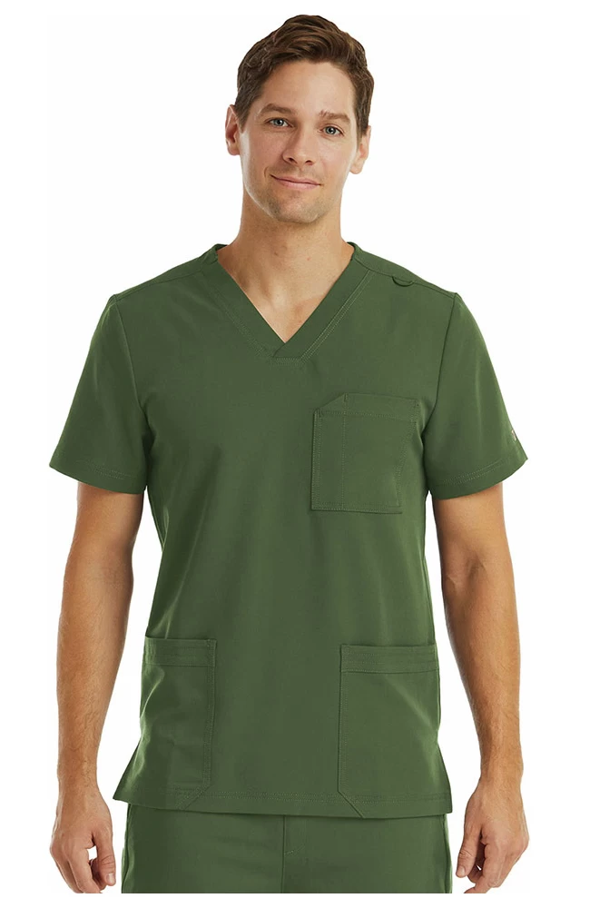 Clearance Men's 3 Pocket V-Neck Scrub Top 3 Clearance Men's 3 Pocket V-Neck Scrub Top