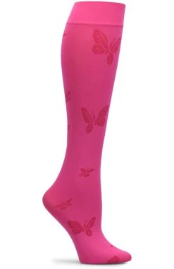 Women's Patterned 11 MmHg Compression Knee-High Lightweight Trouser Socks