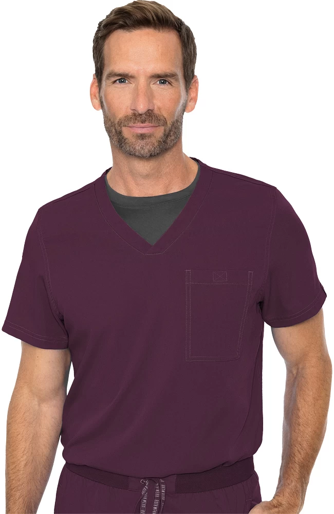 Men's Cadence Solid Scrub Top 3 Men's Cadence Solid Scrub Top