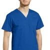 Clearance Men's V-Neck Yoke Solid Scrub Top 1 Clearance Men's V-Neck Yoke Solid Scrub Top -Medical Nurse Clothing Shop 1 wc 2265 clearance 650