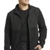 Men's Polar Fleece Warm Up Solid Scrub Jacket