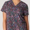Women's V-Neck Speck Tacular Print Scrub Top