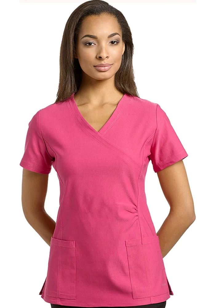 Clearance Women's Mock Wrap Scrub Top 3 Clearance Women's Mock Wrap Scrub Top