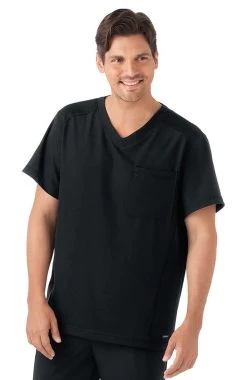 Clearance Jockey Men's Mesh V-Neck Solid Scrub Top