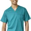 Men's Solid Scrub Top -Medical Nurse Clothing Shop 1 wk 6619 650