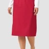 Women's Elastic Waist Cargo Scrub Skirt
