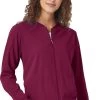 Clearance Women's Bomber Solid Scrub Jacket