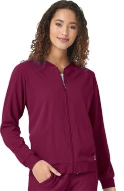 Clearance Women's Bomber Solid Scrub Jacket