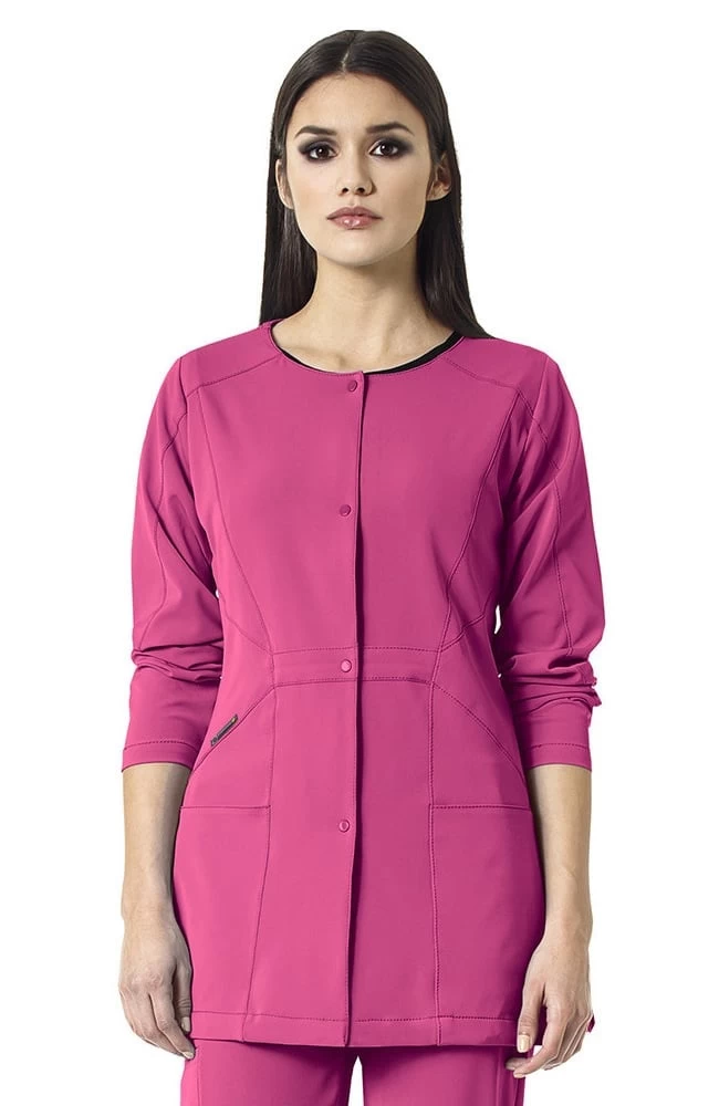 Clearance High Performance By Women's Prism Snap Front Solid Scrub Jacket 3 Clearance High Performance By Women's Prism Snap Front Solid Scrub Jacket