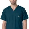 Carhartt Men's Slim Fit Pocket Solid Scrub Top 1 Carhartt Men's Slim Fit Pocket Solid Scrub Top -Medical Nurse Clothing Shop 1 wk c16418 650