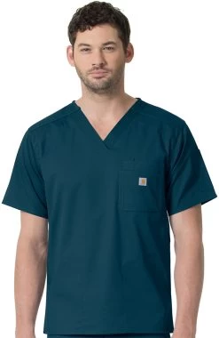 Carhartt Men's Slim Fit Pocket Solid Scrub Top
