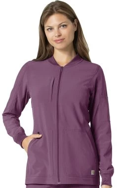 Carhartt Women's Zip Front Utility Solid Scrub Jacket