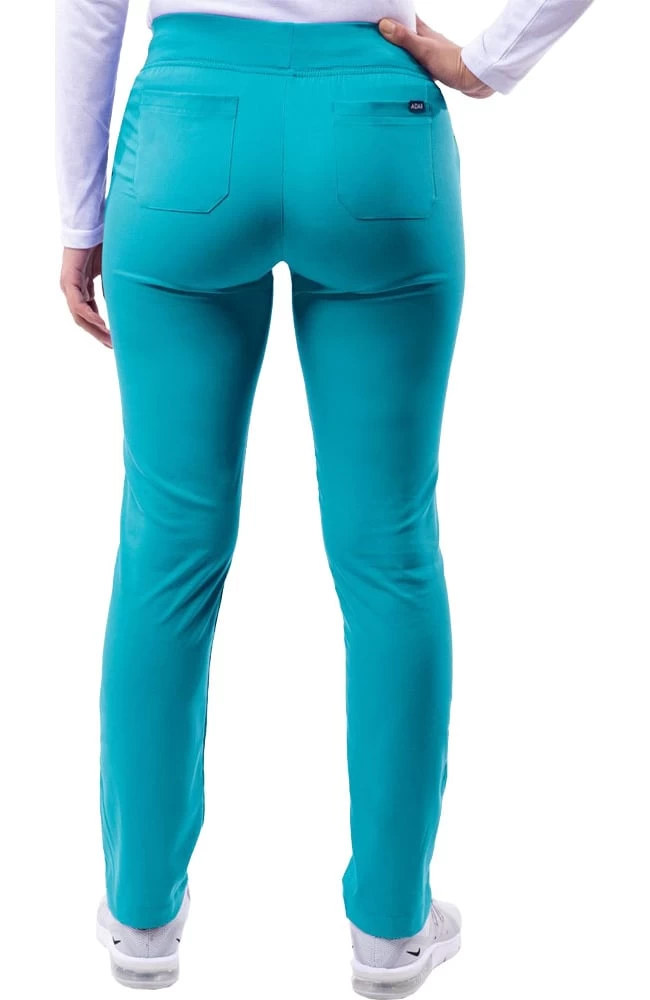 Clearance Women's Elastic Waistband Skinny Scrub Pant 4 Clearance Women's Elastic Waistband Skinny Scrub Pant - Image 2