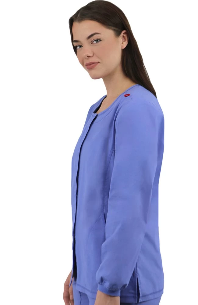 Clearance Women's Snap Front Solid Scrub Jacket 4 Clearance Women's Snap Front Solid Scrub Jacket - Image 2