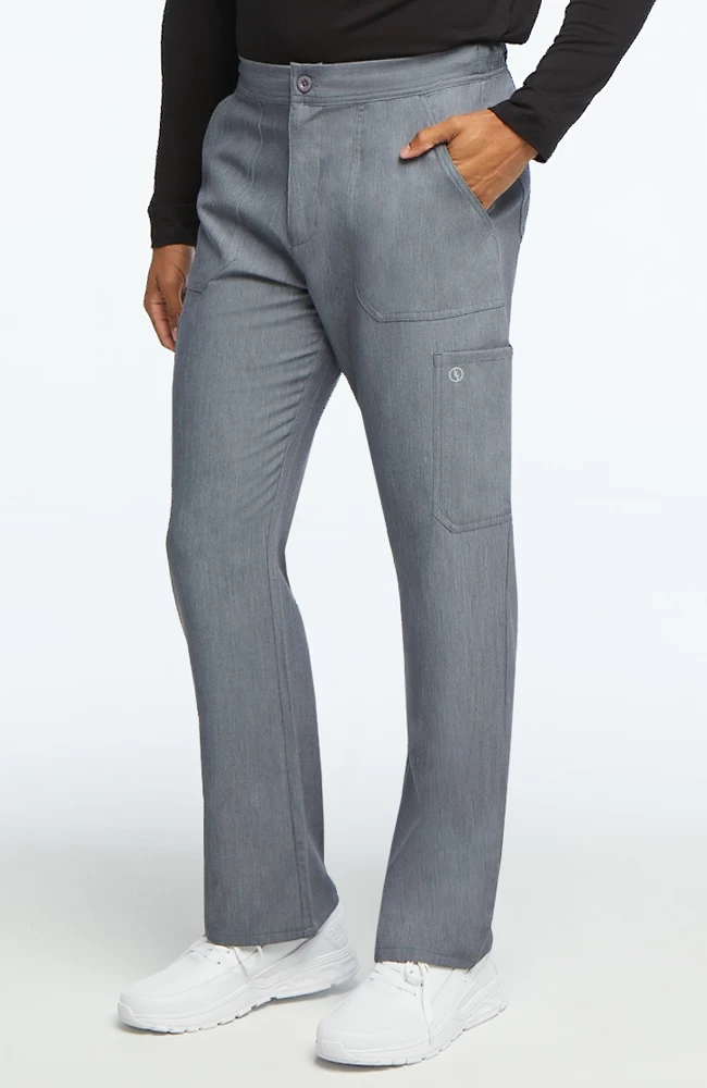 Clearance Men's Solid Scrub Top & Cargo Scrub Pant Set 4 Clearance Men's Solid Scrub Top & Cargo Scrub Pant Set - Image 2