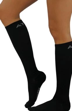 Clearance About The Nurse Unisex Knee High 20-30 MmHg Black Solid Compression Sock -Medical Nurse Clothing Shop 2 at epr111 clearance 650