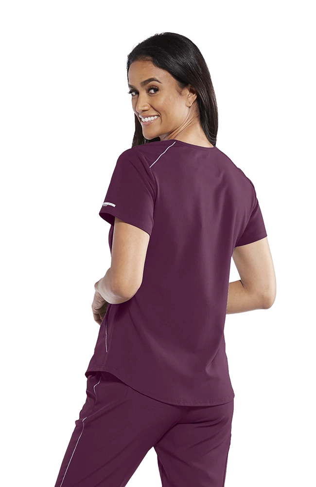 Skechers Clearance Women's Spirit Solid Scrub Top 4 Skechers Clearance Women's Spirit Solid Scrub Top - Image 2