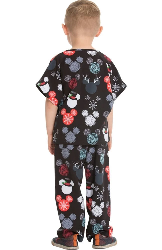 Cherokee Clearance Unisex Kids That's Snow Mickey Print Scrub Set 4 Cherokee Clearance Unisex Kids That's Snow Mickey Print Scrub Set - Image 2