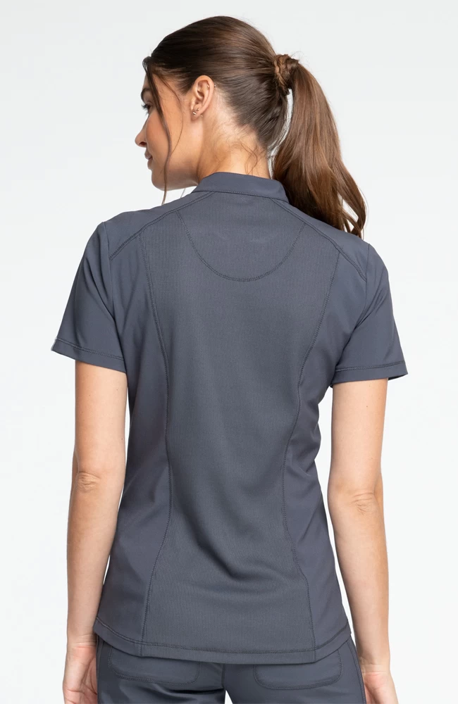 Cherokee Clearance Women's Mock Neck Solid Scrub Top 4 Cherokee Clearance Women's Mock Neck Solid Scrub Top - Image 2