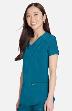 Cherokee Women's V-Neck Scrub Top -Medical Nurse Clothing Shop 2 ck ck840 650