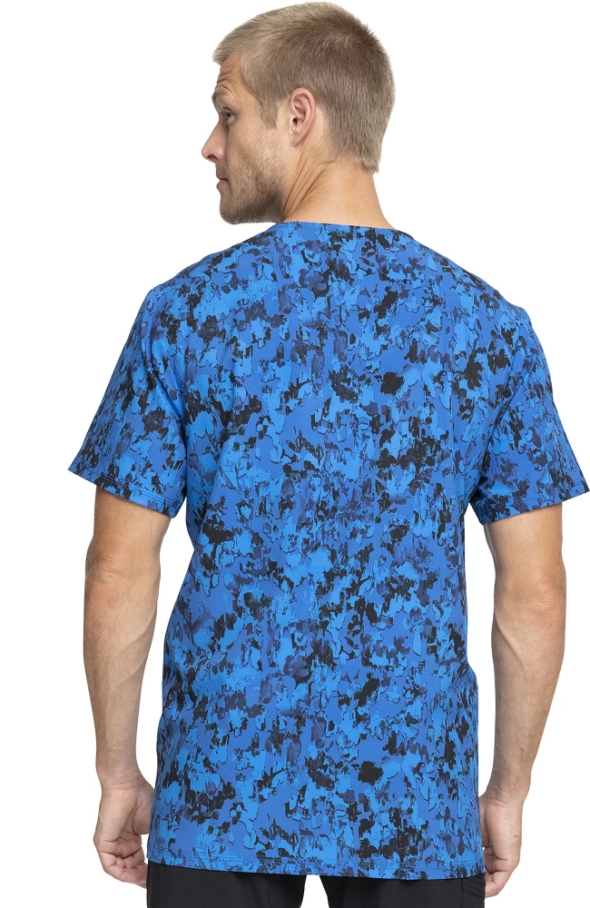 Cherokee Clearance Men's Paint That Grand Print Scrub Top 4 Cherokee Clearance Men's Paint That Grand Print Scrub Top - Image 2