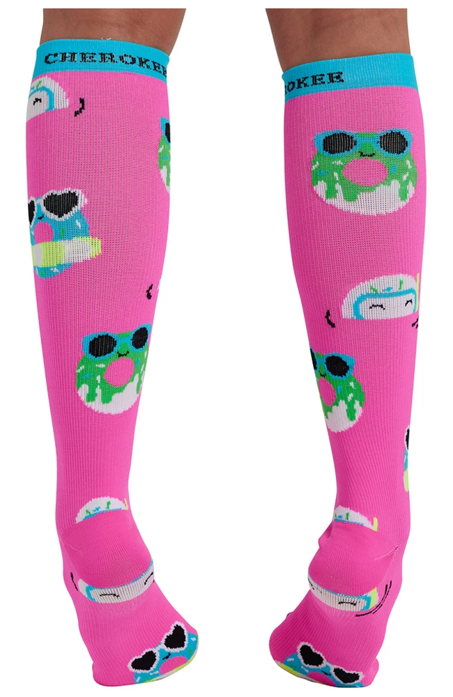 Cherokee Women's 8-12 MmHg Print Support Sock 4 Cherokee Women's 8-12 MmHg Print Support Sock - Image 2
