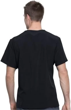 Cherokee Clearance Men's V-Neck Keep Mars Green Print Scrub Top -Medical Nurse Clothing Shop 2 ck tf708 printclearance 650 3