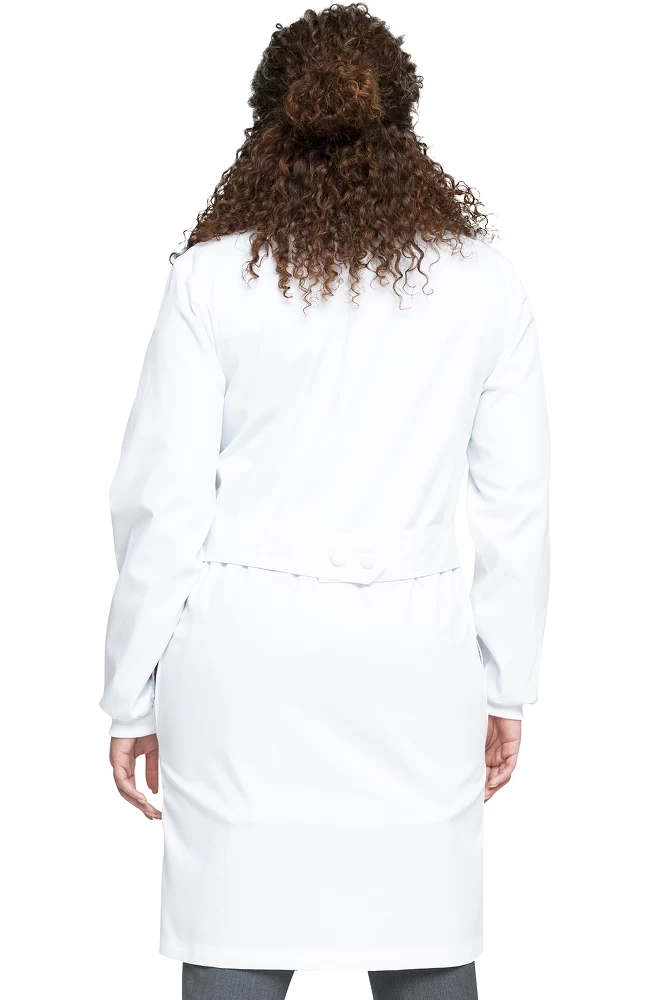 Unisex 40" Notch Collar Lab Coat 4 Unisex 40" Notch Collar Lab Coat - Image 2