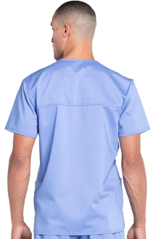 Clearance Men's V-Neck Utility Solid Scrub Top 4 Clearance Men's V-Neck Utility Solid Scrub Top - Image 2