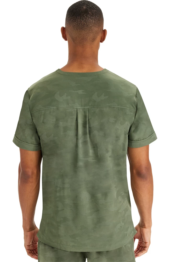 Men's Jack V-Neck Camo Scrub Top 4 Men's Jack V-Neck Camo Scrub Top - Image 2