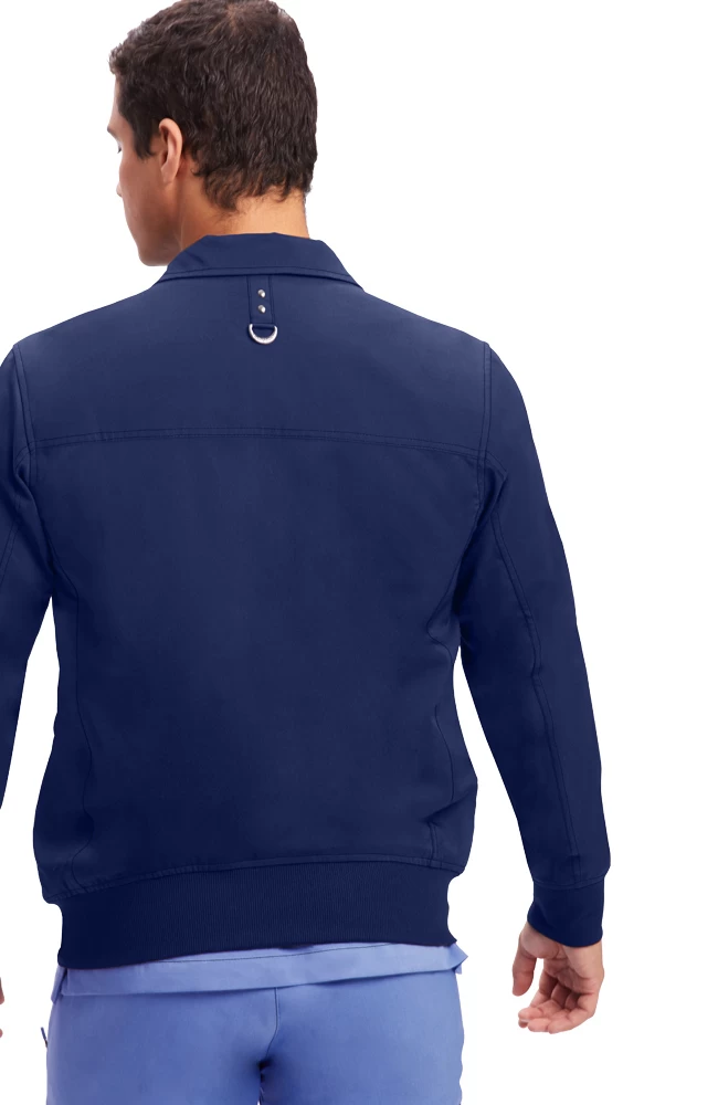 Men's Jonathan Bomber Solid Scrub Jacket 4 Men's Jonathan Bomber Solid Scrub Jacket - Image 2