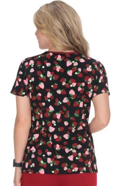 Women's Mallow Berry Delicious Print Scrub Top 5 Women's Mallow Berry Delicious Print Scrub Top -Medical Nurse Clothing Shop 2 ko b127pr print 650