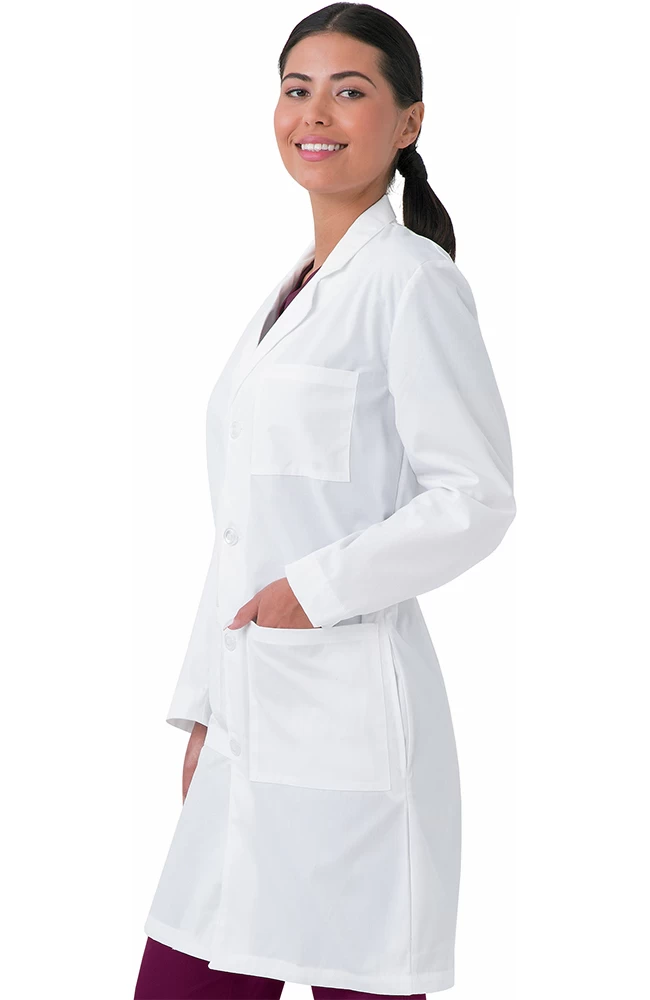 Unisex 3-Pocket Plain Back 39" Lab Coat 4 Unisex 3-Pocket Plain Back 39" Lab Coat - Image 2