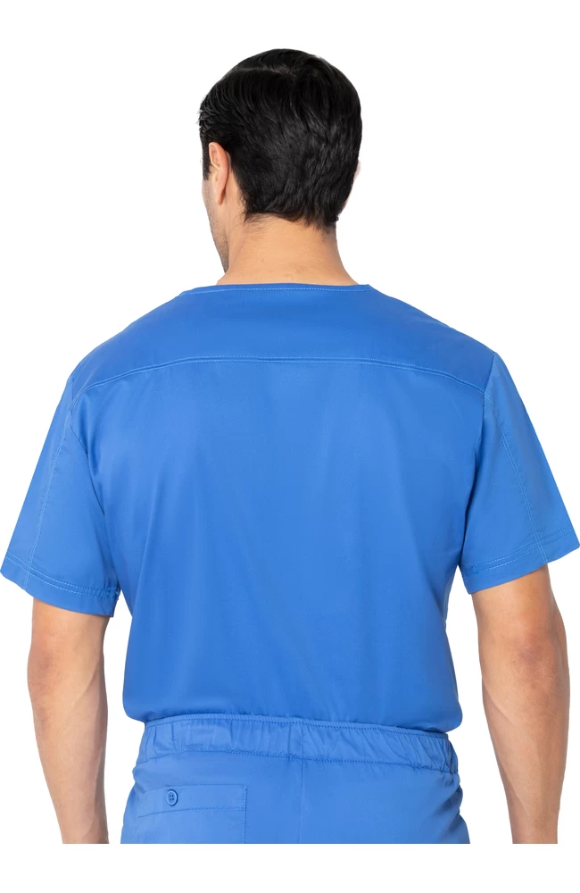 Clearance Stretch Men's By V-Neck Solid Scrub Top 4 Clearance Stretch Men's By V-Neck Solid Scrub Top - Image 2